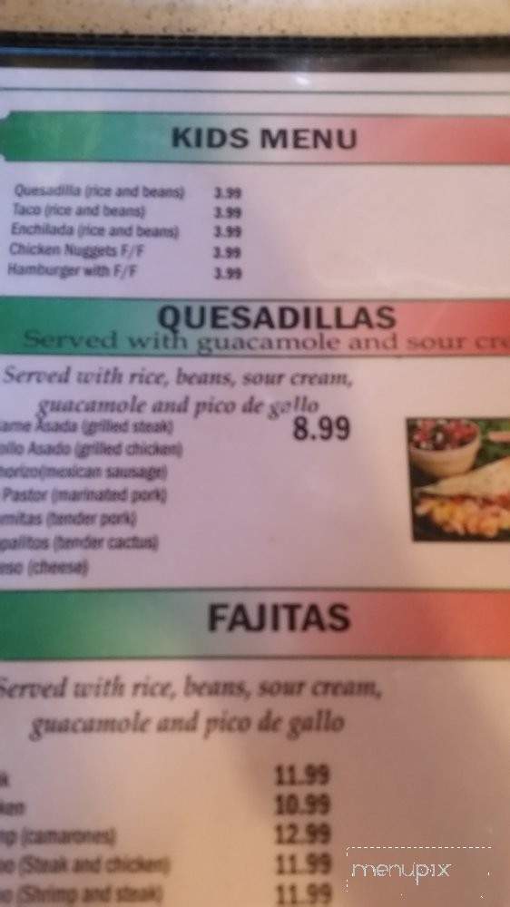 Taqueria Ramirez - Florence, KY menu_pic