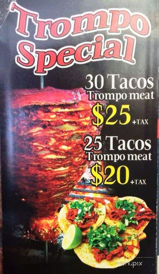 Taqueria Taxco #2 - Mesquite, TX menu_pic