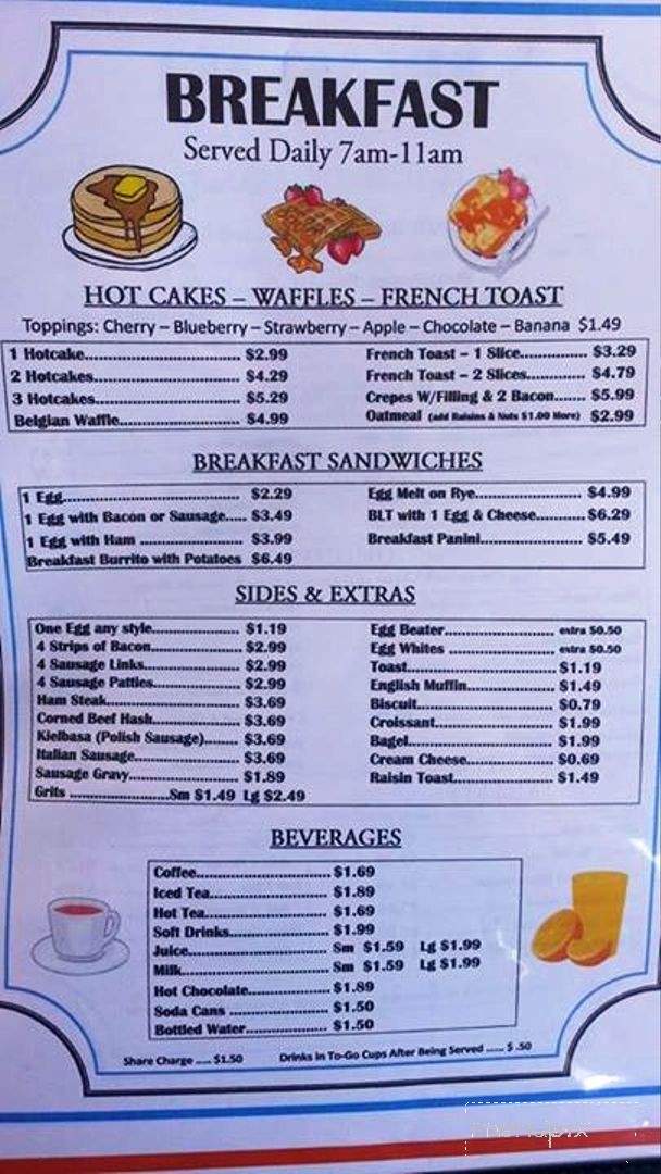 Tarpon Bar & Grill - Tarpon Springs, FL menu_pic