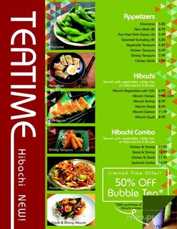 Tea Time - Ithaca, NY menu_pic
