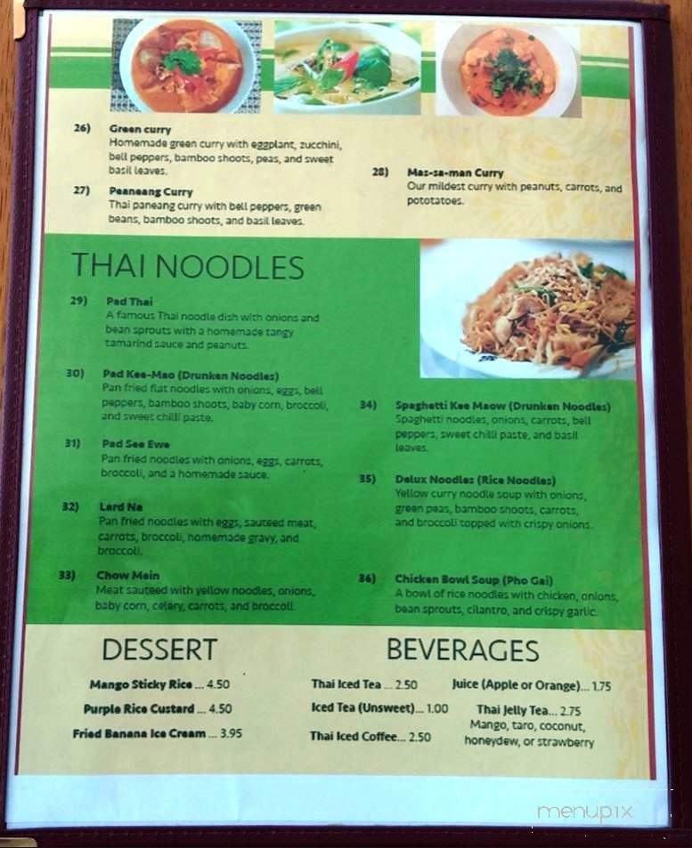 Thai Chicken Bowl - Fort Smith, AR menu_pic