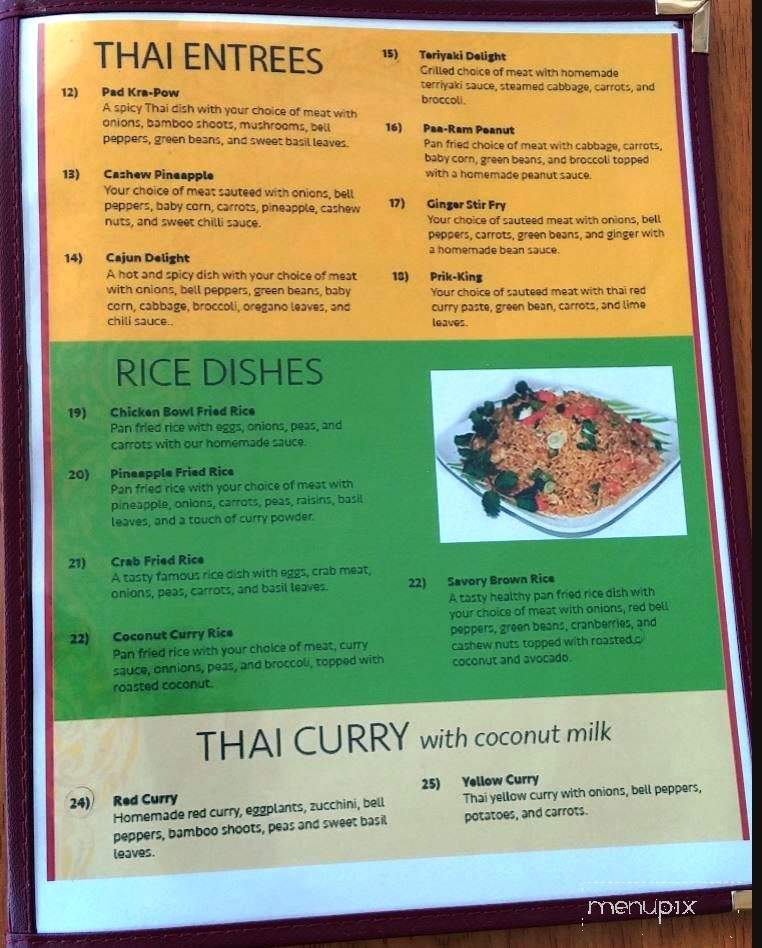 Thai Chicken Bowl - Fort Smith, AR menu_pic