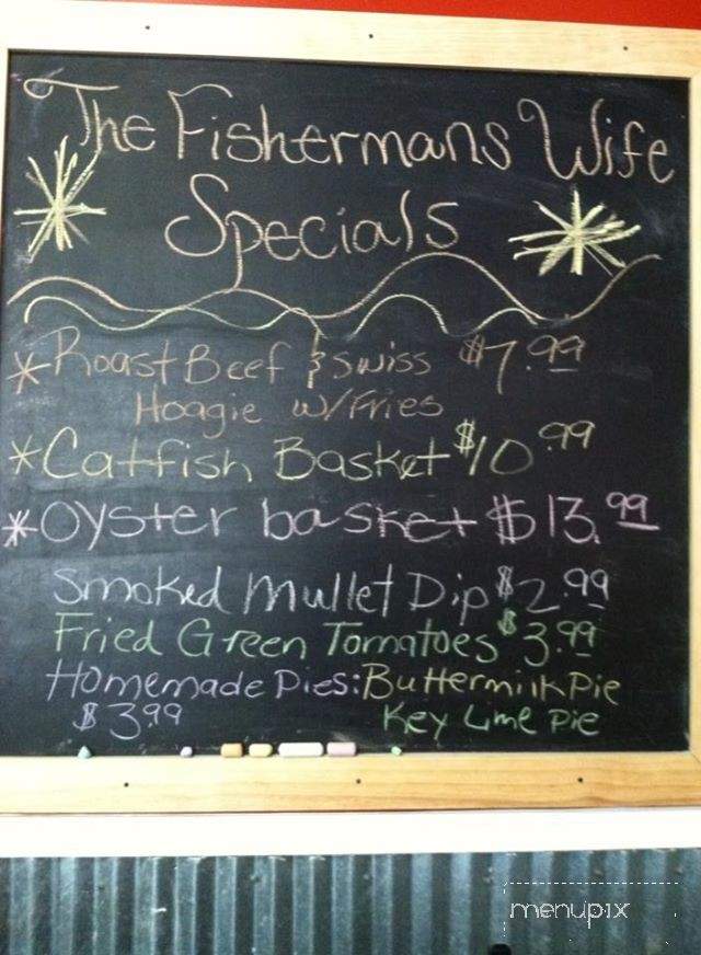 The Fisherman's Wife - Tallahassee, FL menu_pic