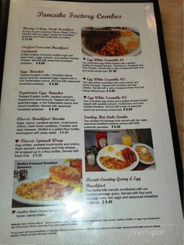 The Pancake Factory - Gardena, CA menu_pic