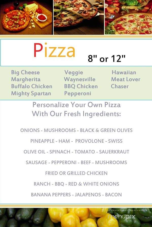 The Upstairs Sports Bar and Grill - Waynesville, OH menu_pic