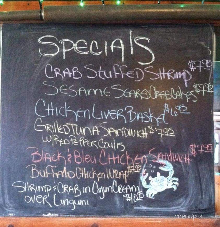 Thumper's - Nags Head, NC menu_pic