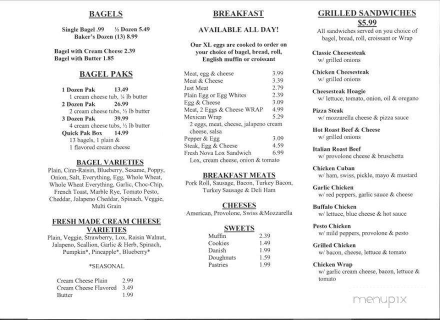 Times Square Bagel - Bellmawr, NJ menu_pic