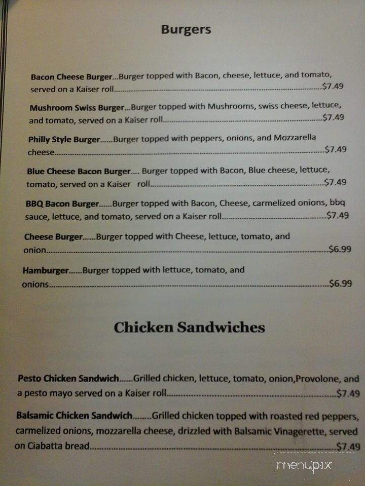 Trackside - Utica, NY menu_pic