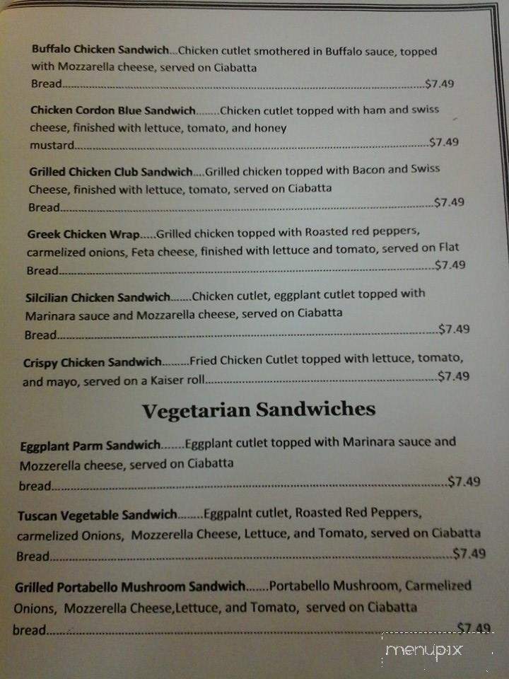 Trackside - Utica, NY menu_pic
