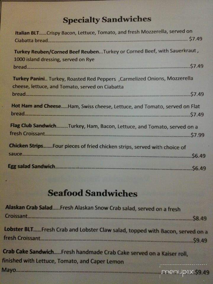 Trackside - Utica, NY menu_pic