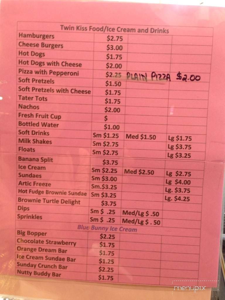 Twin Kiss Ice Cream - Bethel Park, PA menu_pic