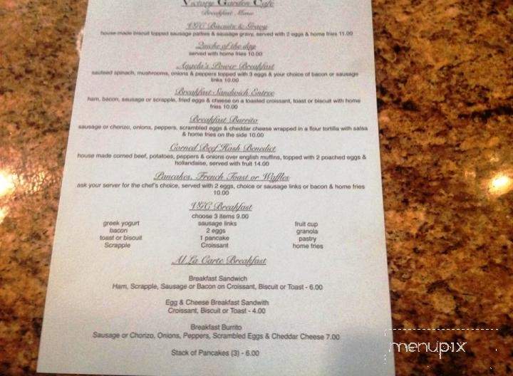 Victory Garden Cafe - Easton, MD menu_pic