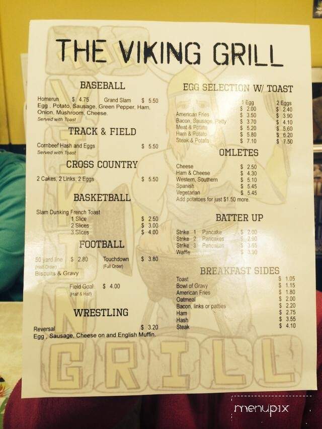 Viking Grill - Niles, MI menu_pic