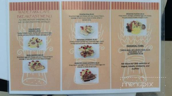 Wade Park Cafe - Raleigh, NC menu_pic