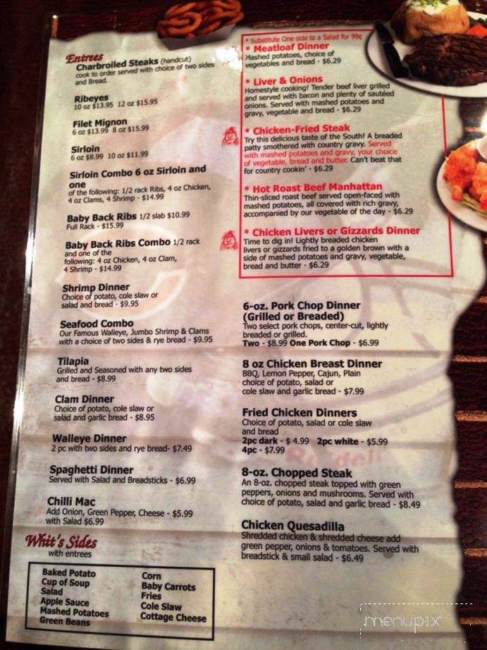 Whit's End 48 - Taylorville, IL menu_pic
