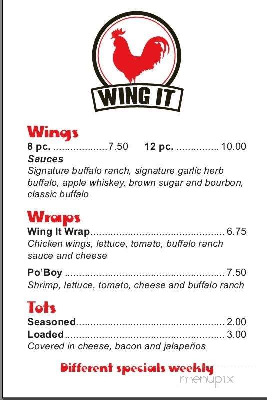 Wing It - Harrisonburg, VA menu_pic