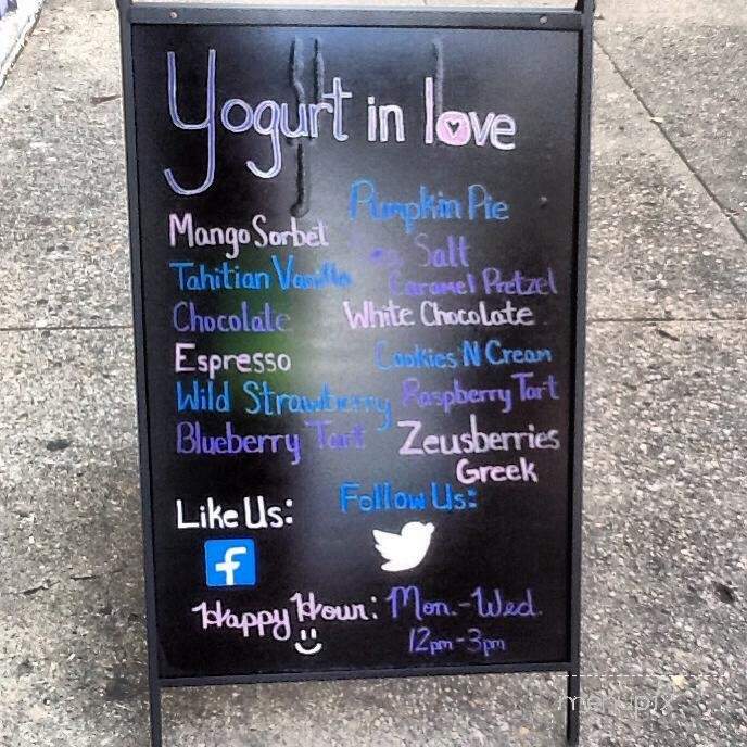 Yogurt in Love - Terre Haute, IN menu_pic