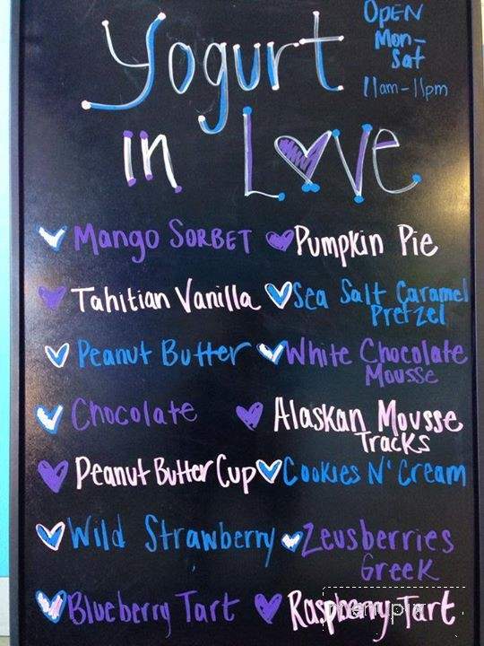 Yogurt in Love - Terre Haute, IN menu_pic
