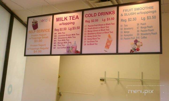 Zero C - Duluth, GA menu_pic