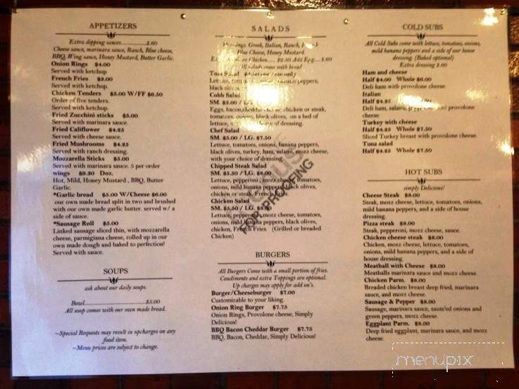 Zio's Famous Foods - Altoona, PA menu_pic