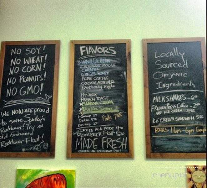 Kai Lee Creamery - Pacific Grove, CA menu_pic