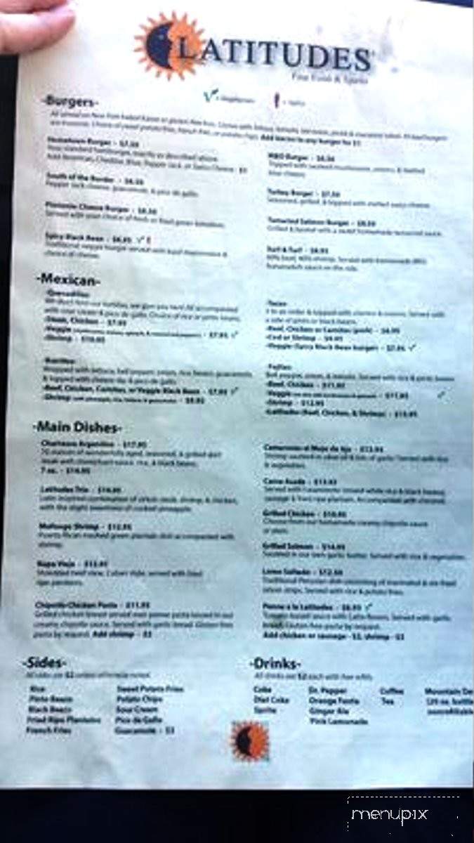 Latitudes - Knightdale, NC menu_pic