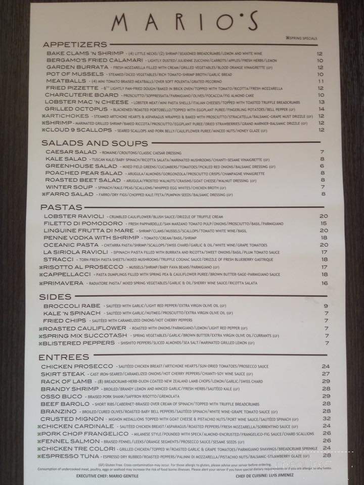 Mario's - Staten Island - Staten Island, NY menu_pic