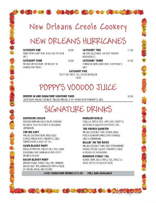 New Orleans Creole Cookery - New Orleans, LA menu_pic