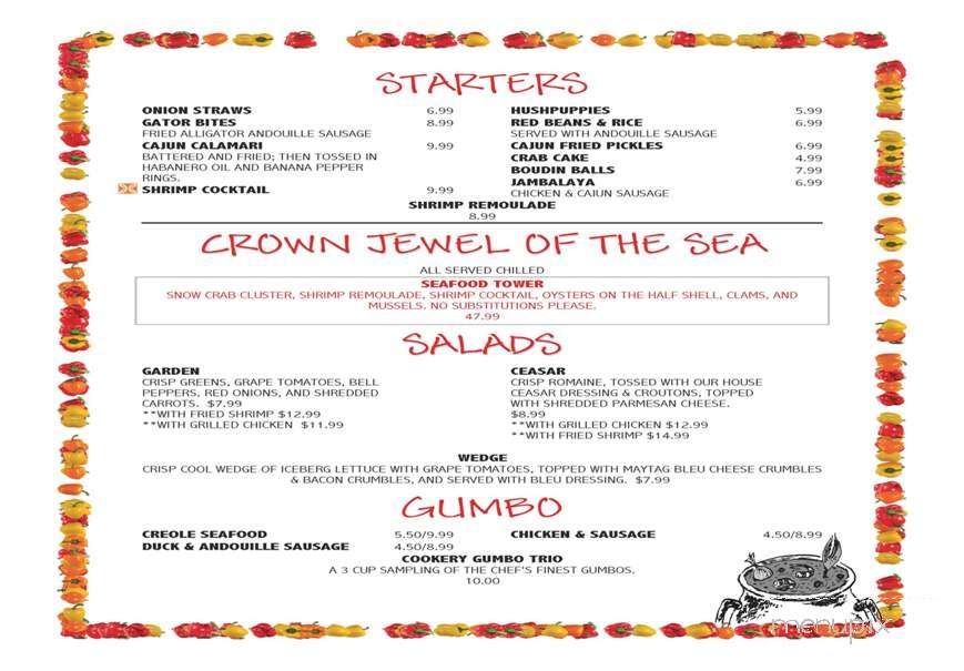 New Orleans Creole Cookery - New Orleans, LA menu_pic