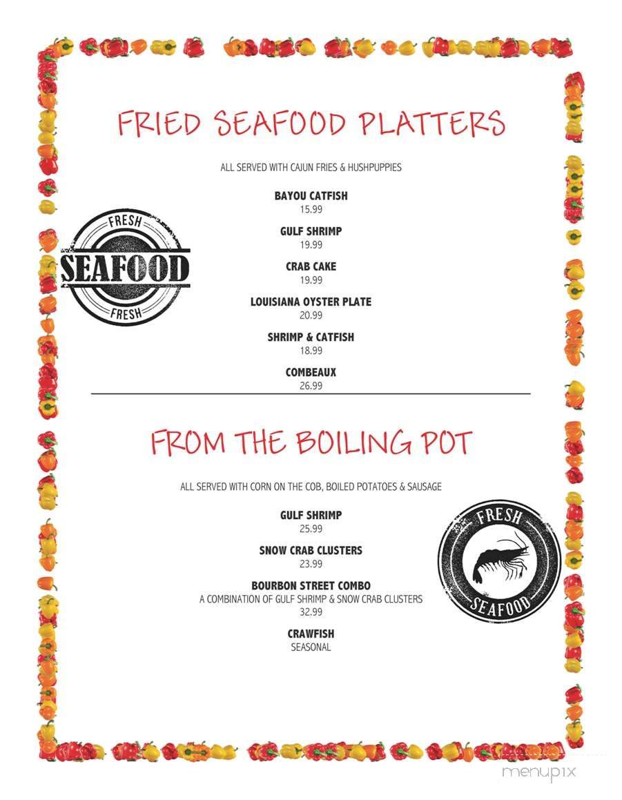 New Orleans Creole Cookery - New Orleans, LA menu_pic