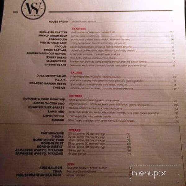 Steak & Whisky - Hermosa Beach, CA menu_pic