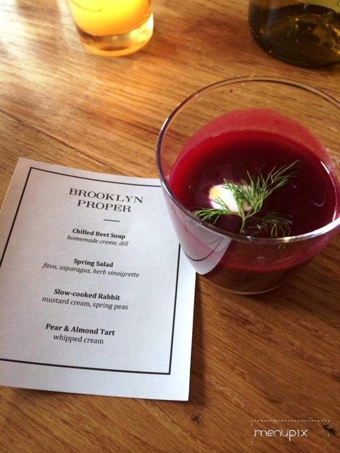 Brooklyn Proper - Brooklyn, NY menu_pic