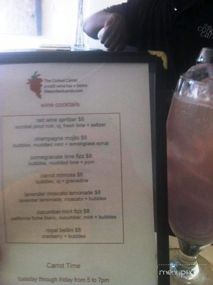 Corked Carrot - Memphis, TN menu_pic
