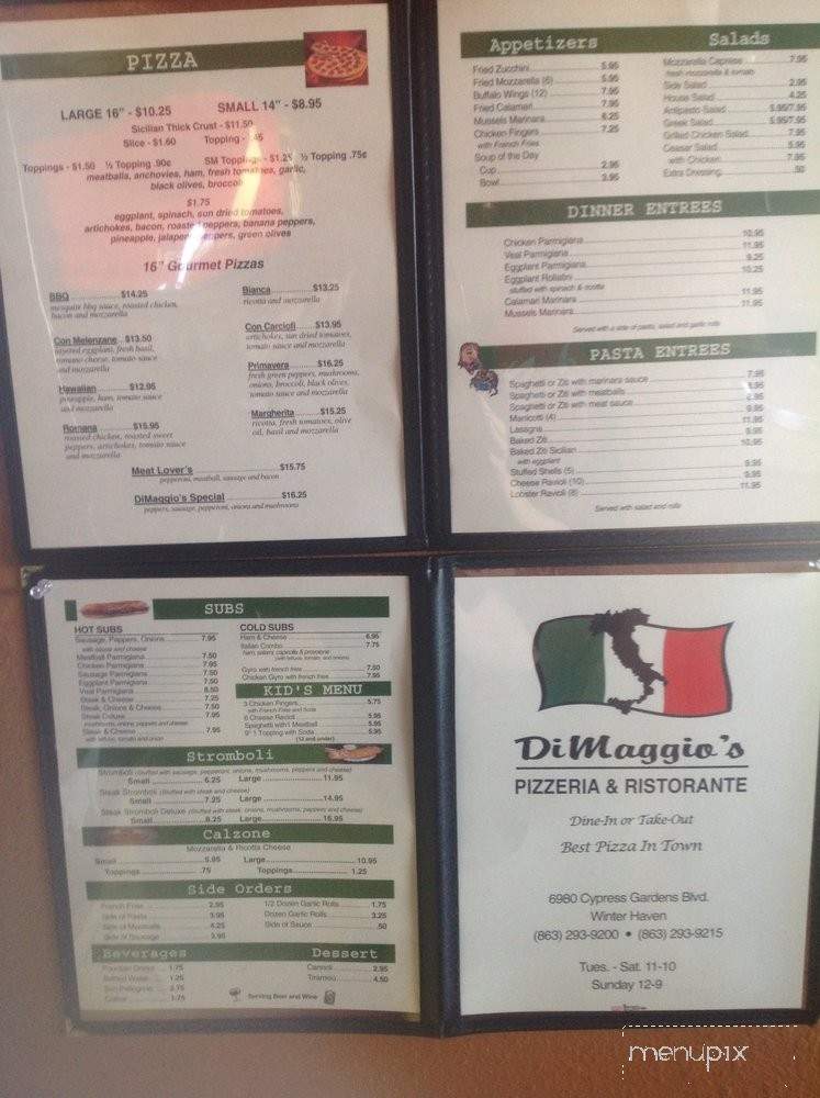Di Maggio's Pizzeria - Winter Haven, FL menu_pic