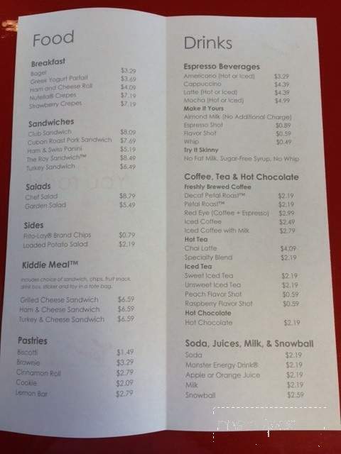 Freeman Boardwalk Cafe - Petal, MS menu_pic