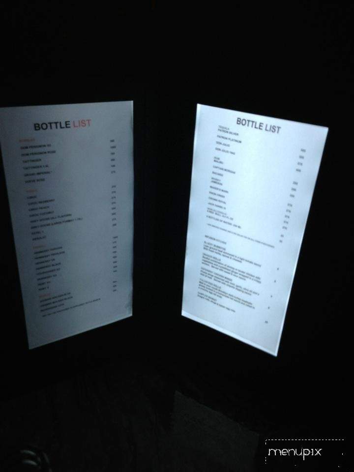 Infusion Lounge - Universal City, CA menu_pic