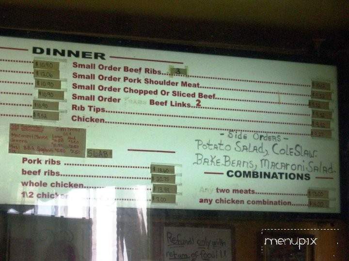 Jay Bee's House of Fine Bar-B-Que - Gardena, CA menu_pic