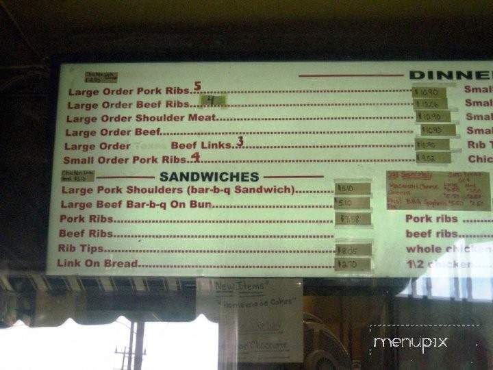 Jay Bee's House of Fine Bar-B-Que - Gardena, CA menu_pic