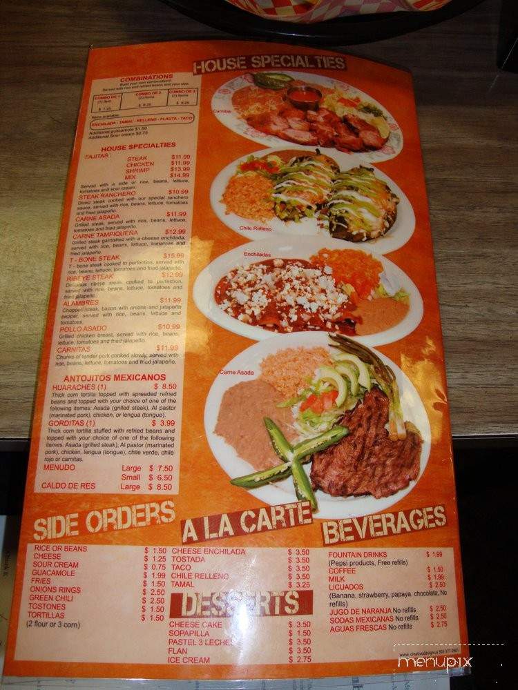 La Cocina de Paula - Denver, CO menu_pic