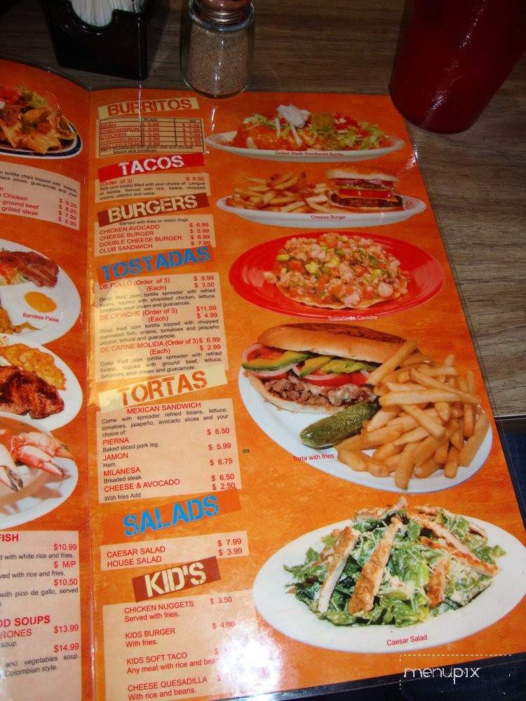 La Cocina de Paula - Denver, CO menu_pic