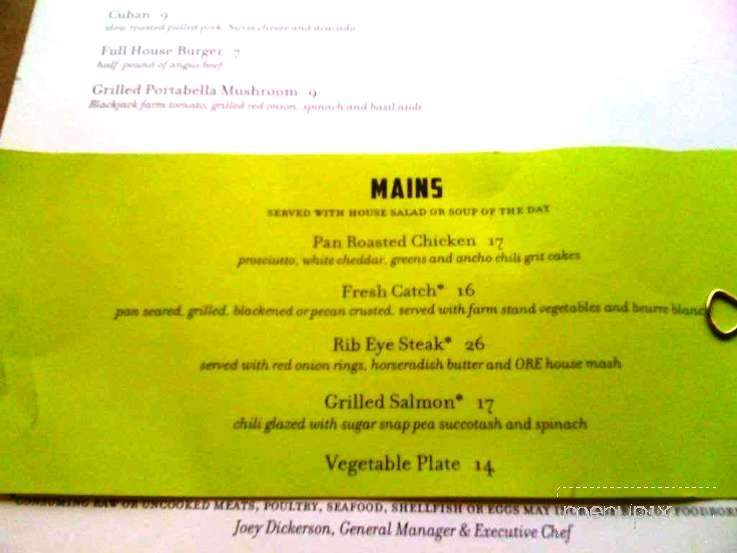 Ore - Birmingham, AL menu_pic