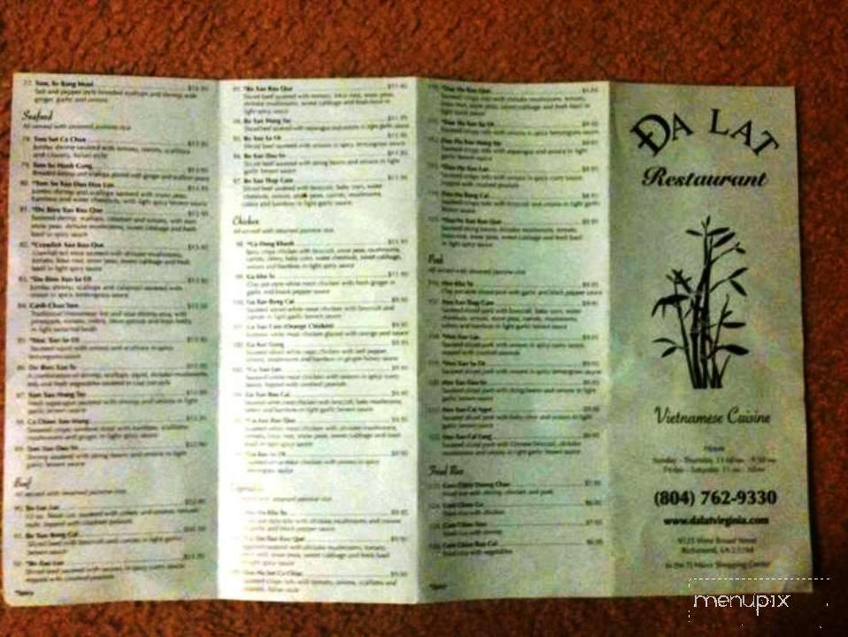 Pho Boston - Richmond, VA menu_pic