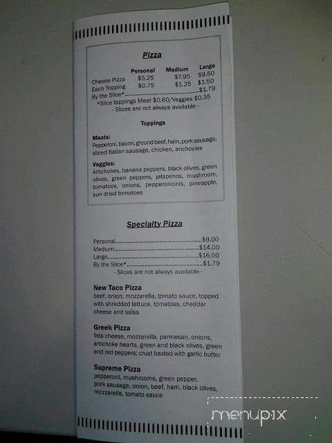 Pizza Italiano - Chattanooga Valley, GA menu_pic