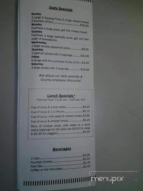 Pizza Italiano - Chattanooga Valley, GA menu_pic