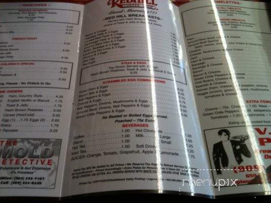 Red Hill Coffee Shop - Rancho Cucamonga, CA menu_pic