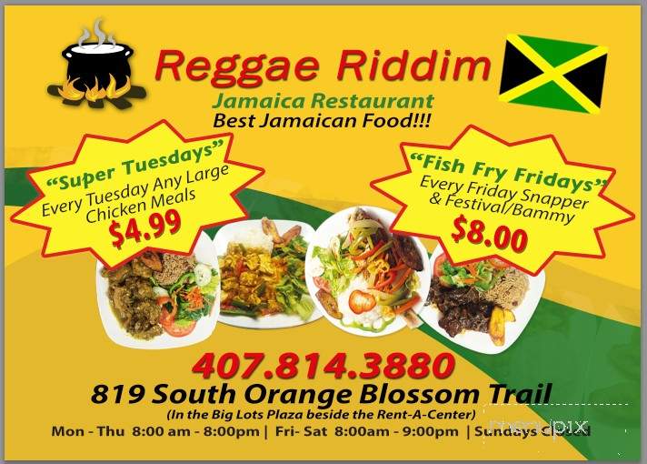 Reggae Riddem - Apopka, FL menu_pic