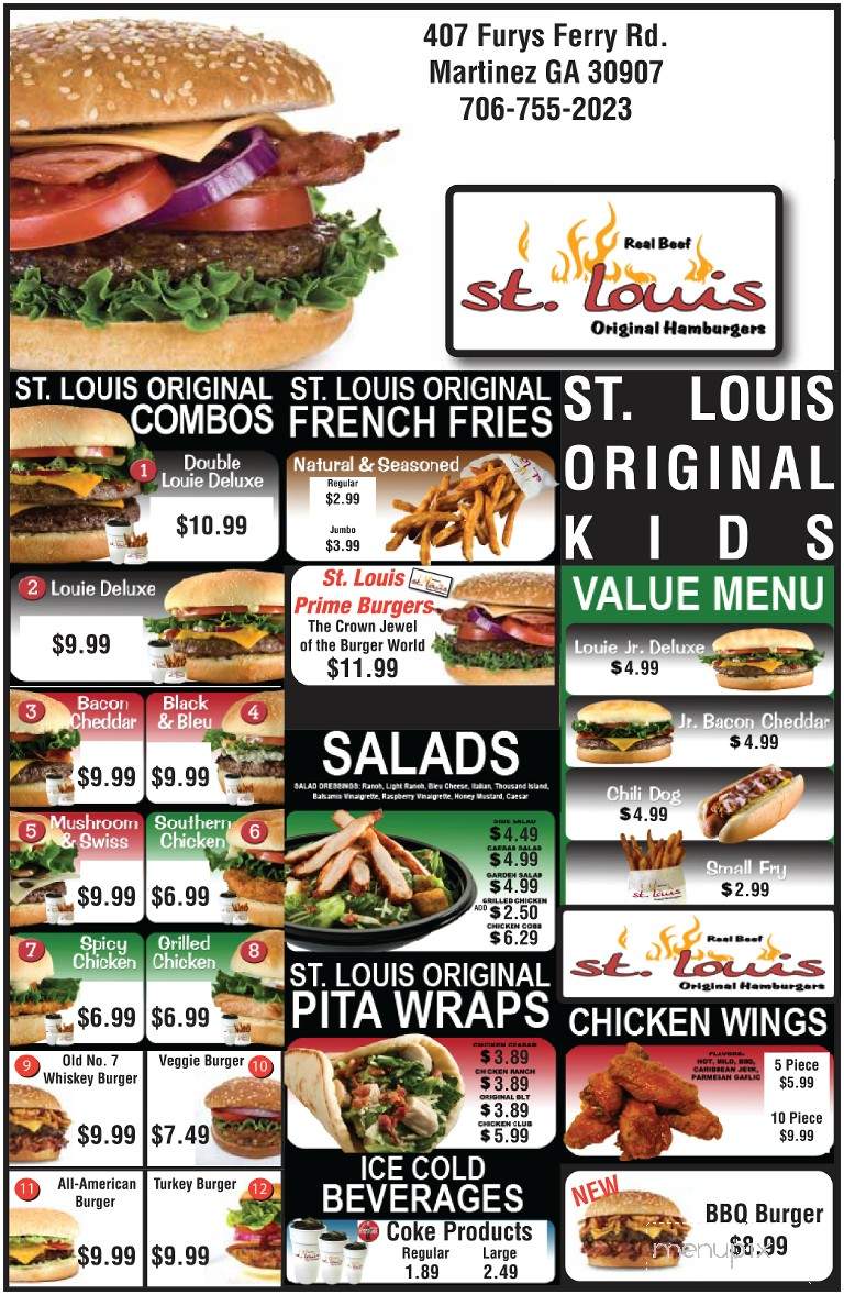 St. Louis Original Hamburgers - Augusta, GA menu_pic