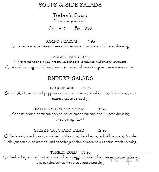 Torino's Italian Ristorante - Placerville, CA menu_pic