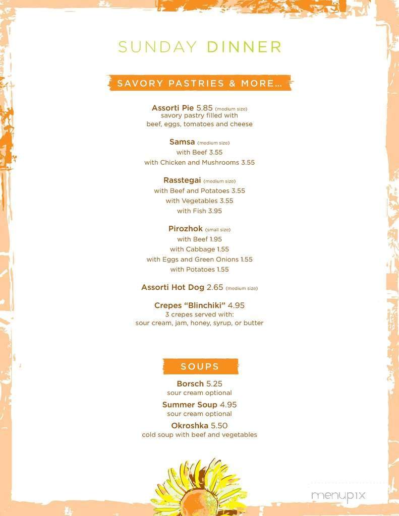 Cafe Assorti - Arlington, VA menu_pic