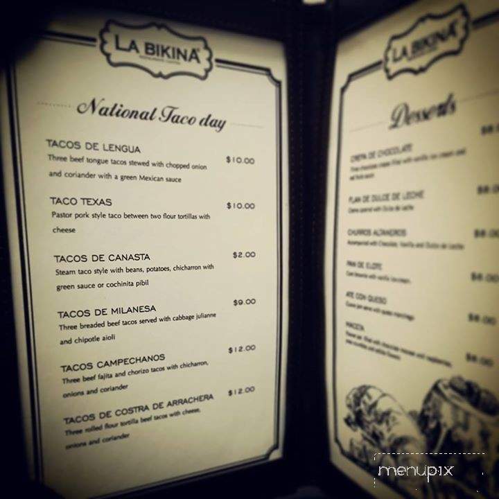 La Bikina - The Woodlands, TX menu_pic
